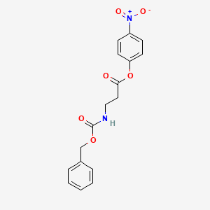 molecular formula C17H16N2O6 B8792303 (4-Nitrophenyl) 3-(phenylmethoxycarbonylamino)propanoate 