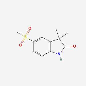 B8792354 3,3-Dimethyl-5-(methylsulfonyl)indolin-2-one CAS No. 192928-29-3