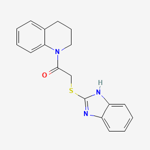 2-(1H-benzimidazol-2-ylsulfanyl)-1-(3,4-dihydroquinolin-1(2H)-yl)ethanone