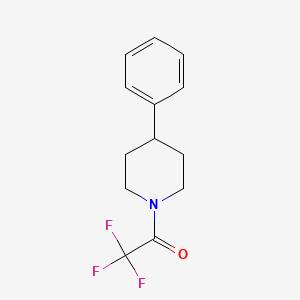 molecular formula C13H14F3NO B8792546 2,2,2-Trifluoro-1-(4-phenylpiperidin-1-YL)ethanone 