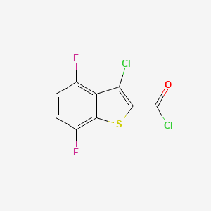 molecular formula C9H2Cl2F2OS B8792560 3-Chloro-4,7-difluorobenzo[b]thiophene-2-carbonyl chloride CAS No. 566172-81-4