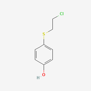 molecular formula C8H9ClOS B8792605 Phenol, 4-[(2-chloroethyl)thio]- CAS No. 101637-76-7