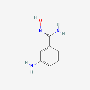 molecular formula C7H9N3O B8792654 3-Amino-N-hydroxybenzimidamide 