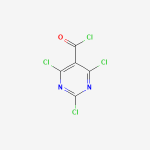 molecular formula C5Cl4N2O B8792662 2,4,6-Trichloropyrimidine-5-carbonyl chloride CAS No. 77456-66-7