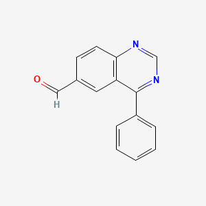 molecular formula C15H10N2O B8792741 4-Phenylquinazoline-6-carbaldehyde CAS No. 648449-08-5
