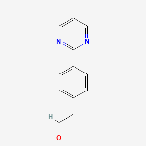 2-(4-(Pyrimidin-2-yl)phenyl)acetaldehyde