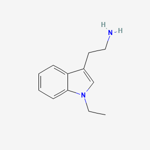 molecular formula C12H16N2 B8792771 1H-Indole-3-ethanamine, 1-ethyl- 