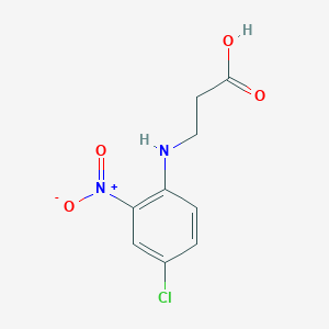 molecular formula C9H9ClN2O4 B8792787 3-(4-Chloro-2-nitroanilino)propanoic acid CAS No. 2963-45-3