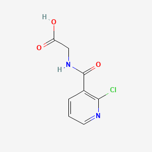 molecular formula C8H7ClN2O3 B8792820 N-(2-Chloronicotinoyl)glycine CAS No. 76980-21-7