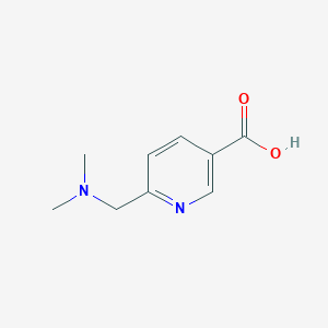 molecular formula C9H12N2O2 B8792850 6-Dimethylaminomethyl-nicotinic acid 