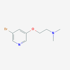 molecular formula C9H13BrN2O B8792883 2-((5-bromopyridin-3-yl)oxy)-N,N-dimethylethanamine 