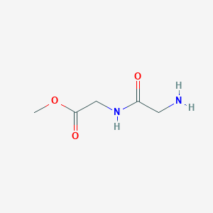 molecular formula C5H10N2O3 B8792894 Methyl 2-(2-Aminoacetamido)Acetate 