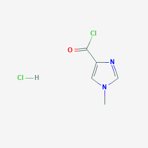 molecular formula C5H6Cl2N2O B8792904 1-Methyl-1H-imidazole-4-carbonyl chloride hydrochloride CAS No. 912468-80-5