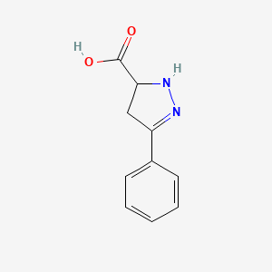 3-Phenyl-4,5-dihydro-1H-pyrazole-5-carboxylic acid