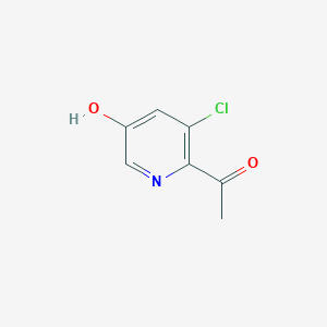 molecular formula C7H6ClNO2 B8792934 1-(3-Chloro-5-hydroxypyridin-2-yl)ethanone 