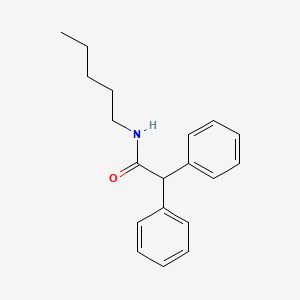 molecular formula C19H23NO B8792953 N-pentyl-2,2-diphenylacetamide 