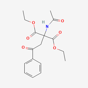 molecular formula C17H21NO6 B8792954 Diethyl 2-acetamido-2-(benzoylmethyl)-malonate CAS No. 15121-91-2