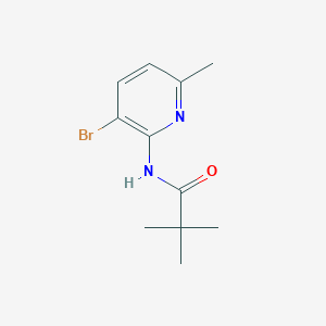 molecular formula C11H15BrN2O B8792963 3-Bromo-2-pivaloylamino-6-picoline 