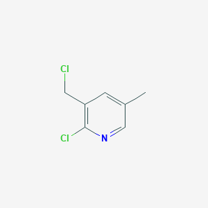 molecular formula C7H7Cl2N B8793044 2-Chloro-3-(chloromethyl)-5-methylpyridine 