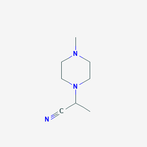 molecular formula C8H15N3 B8793047 2-(4-Methylpiperazin-1-YL)propanenitrile CAS No. 54199-20-1