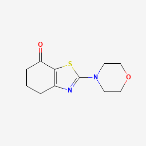 molecular formula C11H14N2O2S B8793076 2-(morpholin-4-yl)-5,6-dihydro-1,3-benzothiazol-7(4H)-one 