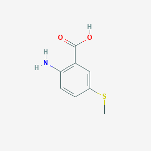 molecular formula C8H9NO2S B8793115 2-Amino-5-(methylsulfanyl)benzoic acid CAS No. 76745-74-9