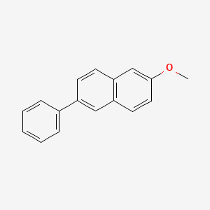 molecular formula C17H14O B8793137 2-Methoxy-6-phenylnaphthalene CAS No. 59115-43-4