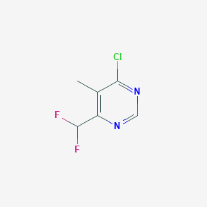 molecular formula C6H5ClF2N2 B8793153 4-Chloro-6-(difluoromethyl)-5-methylpyrimidine CAS No. 425394-83-8