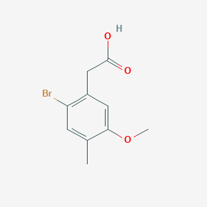 B8793160 (2-Bromo-5-methoxy-4-methylphenyl)acetic acid CAS No. 75097-32-4