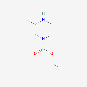 molecular formula C8H16N2O2 B8793224 Ethyl 3-methylpiperazine-1-carboxylate 