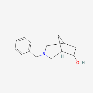 molecular formula C14H19NO B8793230 3-Benzyl-3-azabicyclo[3.2.1]octan-6-ol CAS No. 833458-91-6