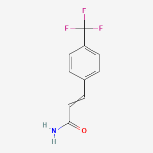 molecular formula C10H8F3NO B8793236 4-(Trifluoromethyl)-cinnamamide 
