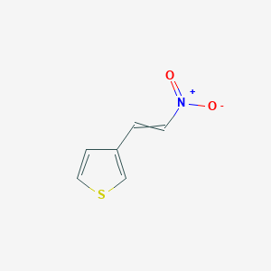 molecular formula C6H5NO2S B8793243 3-(2-Nitroethenyl)thiophene 