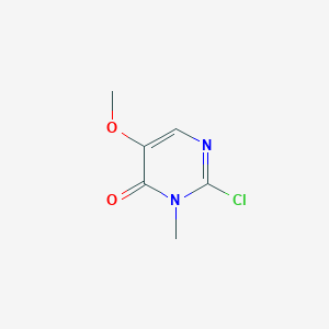 molecular formula C6H7ClN2O2 B8793309 2-Chloro-5-methoxy-3-methylpyrimidin-4(3H)-one 