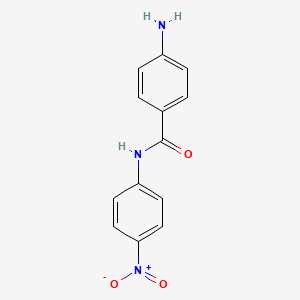 molecular formula C13H11N3O3 B8793315 4-Amino-4'-nitrobenzanilide CAS No. 31366-39-9