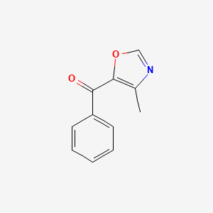 molecular formula C11H9NO2 B8793382 (4-Methyloxazol-5-yl)(phenyl)methanone CAS No. 162818-61-3