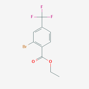 molecular formula C10H8BrF3O2 B8793423 Ethyl 2-bromo-4-(trifluoromethyl)benzoate 