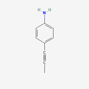 molecular formula C9H9N B8793440 4-(Prop-1-yn-1-yl)aniline CAS No. 223562-47-8
