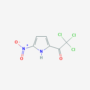 molecular formula C6H3Cl3N2O3 B8793459 2,2,2-trichloro-1-(5-nitro-1H-pyrrol-2-yl)ethan-1-one 