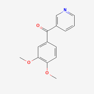 molecular formula C14H13NO3 B8793469 (3,4-Dimethoxyphenyl)(pyridin-3-yl)methanone 