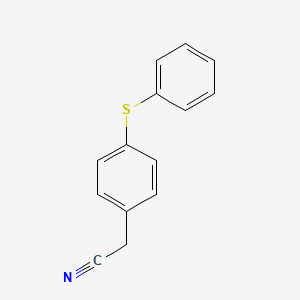 B8793493 [4-(Phenylsulfanyl)phenyl]acetonitrile CAS No. 6317-59-5