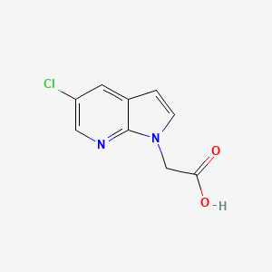 1H-Pyrrolo[2,3-b]pyridine-1-acetic acid, 5-chloro-