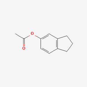 molecular formula C11H12O2 B8793514 Indan-5-yl acetate CAS No. 5440-82-4