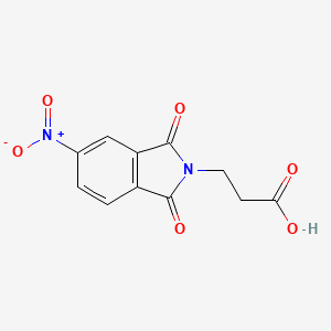 molecular formula C11H8N2O6 B8793595 3-(5-Nitro-1,3-dioxo-1,3-dihydro-isoindol-2-yl)-propionic acid 
