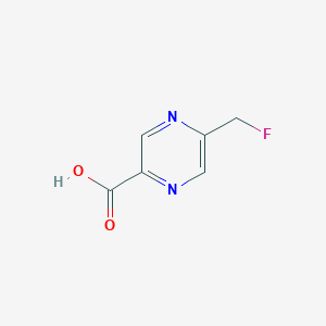 molecular formula C6H5FN2O2 B8793599 5-(Fluoromethyl)pyrazine-2-carboxylic acid 