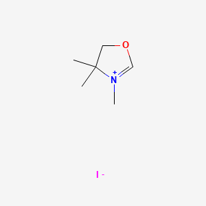 molecular formula C6H12INO B8793615 4,5-Dihydro-3,4,4-trimethyloxazolium iodide CAS No. 30094-04-3