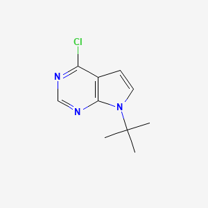 molecular formula C10H12ClN3 B8793649 7-(tert-Butyl)-4-chloro-7H-pyrrolo[2,3-d]pyrimidine 