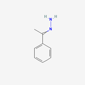 molecular formula C8H10N2 B8793656 Acetophenone hydrazone 