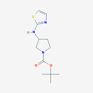 molecular formula C12H19N3O2S B8793674 tert-Butyl 3-(thiazol-2-ylamino)pyrrolidine-1-carboxylate 