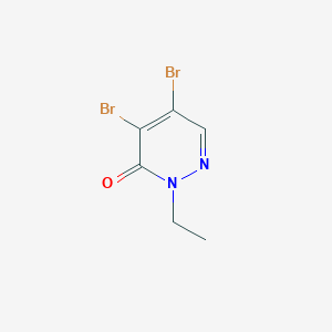 molecular formula C6H6Br2N2O B8793719 3(2H)-Pyridazinone, 4,5-dibromo-2-ethyl- CAS No. 103977-71-5